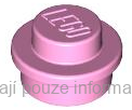4073 Bright Pink Plate, Round 1 x 1