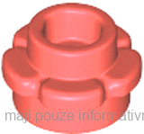 24866 Coral Plate, Round 1 x 1 with Flower Edge