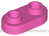 35480 Dark Pink Plate, Round 1 x 2 with Open Studs