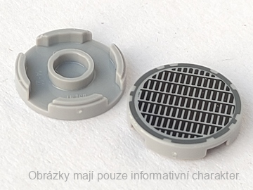 14769pb003 Light Bluish Gray Tile, Round 2 x 2 with Fine Mesh Grille