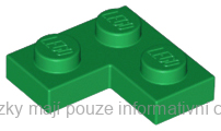 2420 Green Plate 2 x 2 Corner