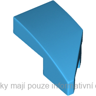 29120 Dark Azure Wedge 2 x 1 x 2/3 Left