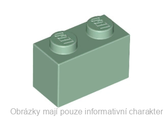 3004 Sand Green Brick 1 x 2