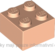 3003 Light Nougat Brick 2 x 2