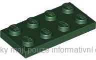 3020 Dark Green Plate 2 x 4