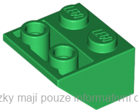 3660 Green Slope, Inverted 45 2 x 2 with Flat Bottom Pin