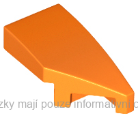 29119 Orange Wedge 2 x 1 x 2/3 Right