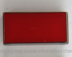 3069bpb1030 Trans-Brown Tile 1 x 2 with Groove with Red Surface