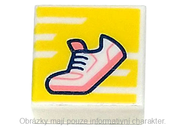 3070bpb241 White Tile 1 x 1 with Groove with Shoe
