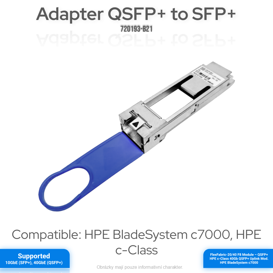 Adaptér HPE BLc QSFP+ na SFP+