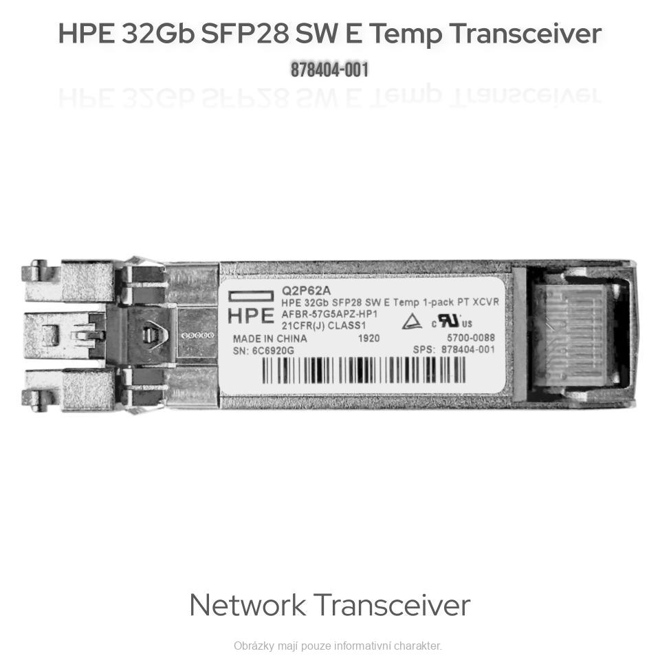 HPE 32Gb SFP28 SW E Temp Transceiver (Q2P62A) – optický modul pro vysokorychlostní přenos