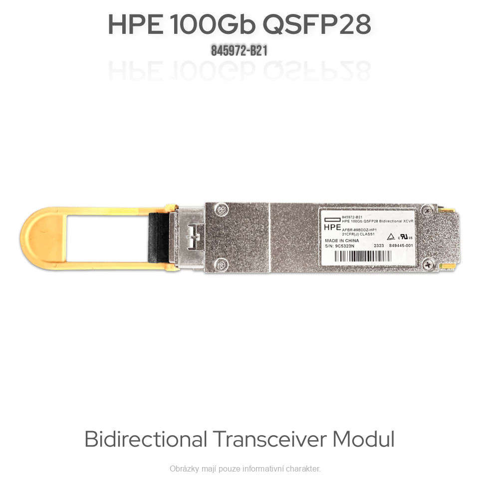 HPE 100Gb QSFP28 Bidirectional Transceiver (845972-B21)