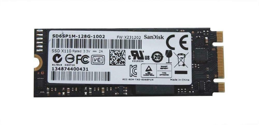 SD6SP1M-128G-1002 128GB SSD M.2 NGFF 2260 SSD X110 Series FW X231202