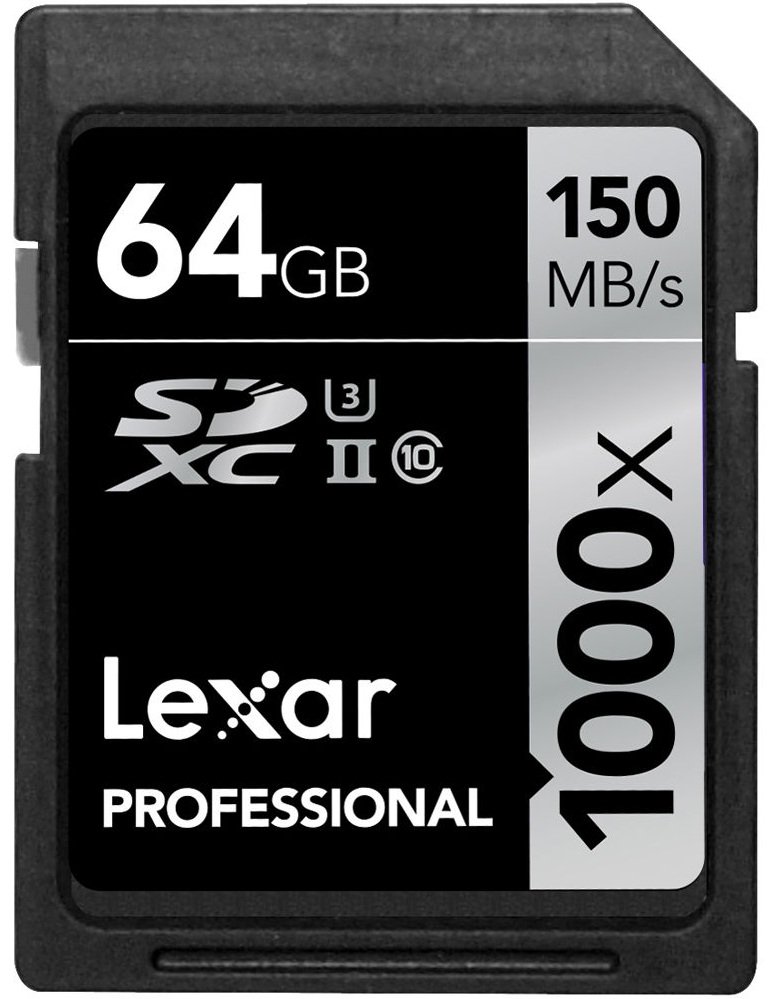 Lexar SDXC 64GB 1000x Professional Class 10 UHS-II U3 (V60)