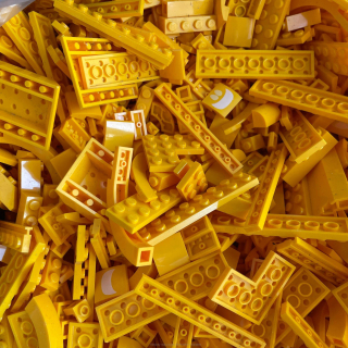 LEGO Mix Barva Světle Žlutá (Yellow) 250g