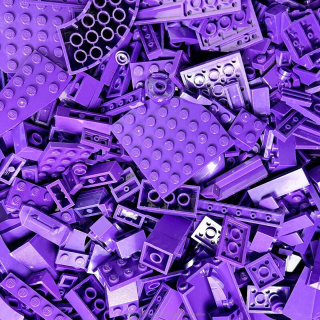LEGO Mix Barva Fialová (Purple)  0,5 KG