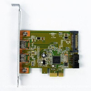 HP Hi348 PCIe IEEE 1394b FireWire Card 491886-002