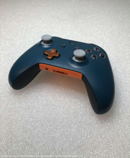 Microsoft Xbox One S Wireless Controller - Custom Blue/Orange **POUŽITÝ**
