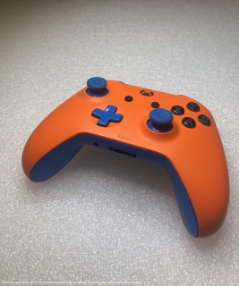 Microsoft Xbox One S Wireless Controller - Custom Orange/Blue **POUŽITÝ**