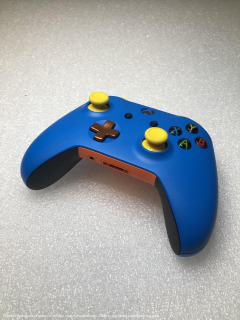 Microsoft Xbox One S Wireless Controller - Custom BLue/Yellow/Orange**POUŽITÝ**