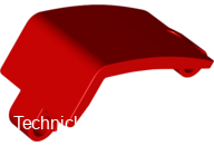 24116 Red Technic, Panel Curved 3 x 5 x 3