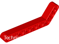 32271 Red Technic, Liftarm, Modified Bent Thick 1 x 9 (7 - 3)