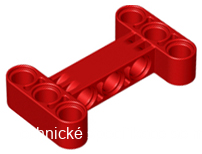 14720 Red Technic, Liftarm, Modified H-Shape Thick 3 x 5 Perpendicular