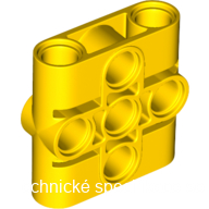 39793 Yellow Technic, Pin Connector Block, Liftarm 1 x 3 x 3
