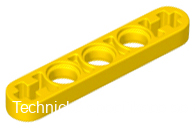 11478 Yellow Technic, Liftarm Thin 1 x 5 - Axle Holes