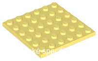 3958 Bright Light Yellow Plate 6 x 6