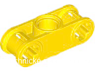 32184 Yellow Technic, Axle and Pin Connector Perpendicular 3L 