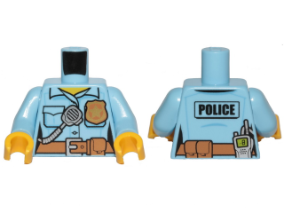 973pb2663c01 Bright Light Blue Torso Police Female Shirt 
