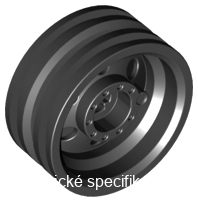 56904 Black Wheel 30mm D. x 14mm