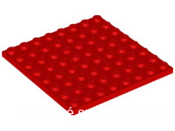 41539 Red Plate 8 x 8