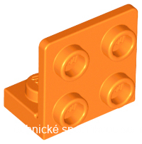 99207 Orange Bracket 1 x 2 - 2 x 2 Inverted