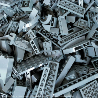 LEGO Mix Tmavě Modrošedé Lego Barva 0,5 KG
