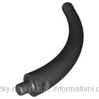 40379 Black Dinosaur Tail End Section / Horn