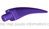 87747 Dark Purple Barb / Claw / Horn / Tooth - Medium