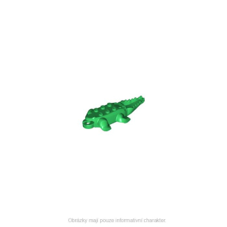 18904 Green Alligator / Crocodile Body with 10 Lower Teeth