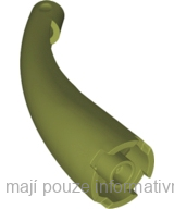 67361 Olive Green Dragon Tail / Neck Curved