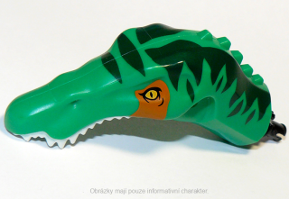 53309c01pb02 Green Dinosaur Head Baryonyx 