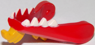 40934pb02 Red Dragon Head (Ninjago) with White Teeth
