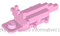 86879 Bright Pink Axolotl Body Pixelated