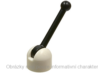 4592c02 White Antenna Small Base with Black Lever