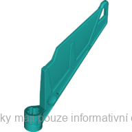 61800 Dark Turquoise Bionicle Wing Small / Tail with Axle Hole