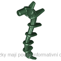 55236 Dark Green Plant Vine Seaweed / Appendage Spiked / Bionicle Spine