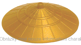 93059 Pearl Gold Hat, Conical Asian