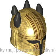 78645pb02 Pearl Gold Helmet with Horns, SW Mandalorian