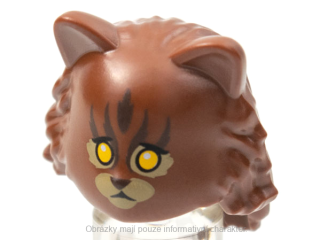 18513pb01 Reddish Brown Mask Cat with Mid-Length Hair in Back
