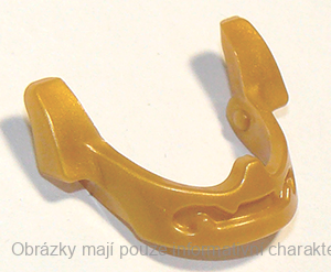 98129 Pearl Gold Minifigure, Visor Chin Guard